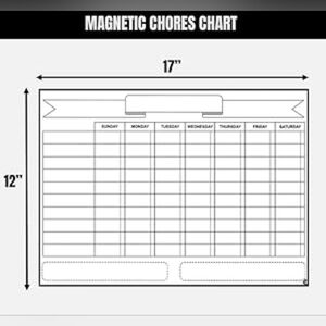 🔹️White Dry Erase Magnetic Chore Reward Schedule Chart